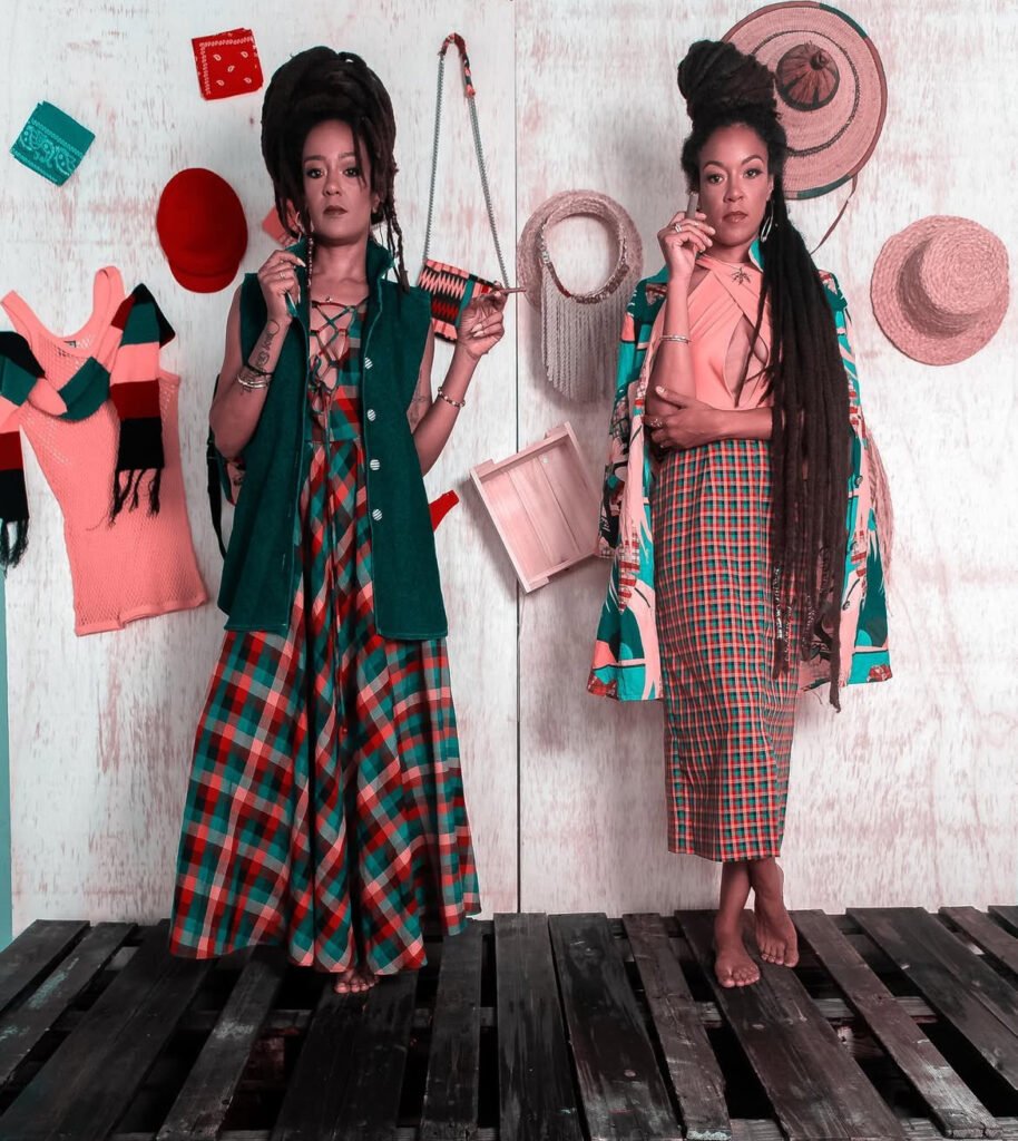 Caribbean twin sisters, founders of Ladies of 420, showcasing Cannabis culture, style, and empowerment